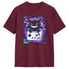 Vintage T Shirt Retro Spooky Pokemon Gengar Cotton T-Shirts Trendy Cool Tee Shirt for Male  Y2K Casual Short Sleeve Top Tees