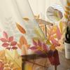 Прозрачные шторы с осенними листьями для гостиной, спальни, домашний декор, кухня, тюль для окон, вуаль, шторы