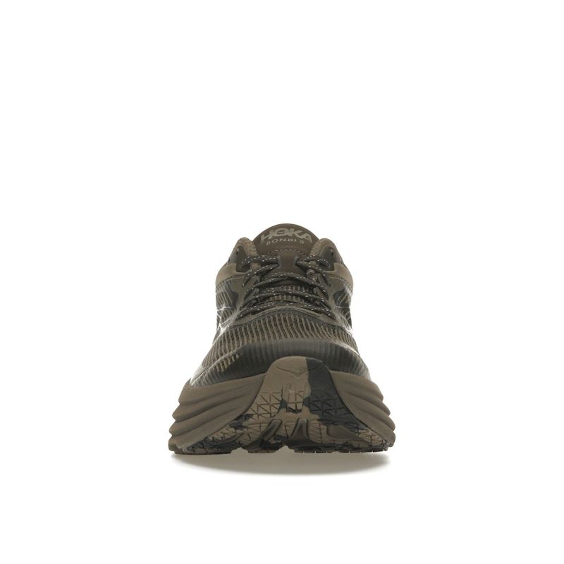 Кроссовки HOKA Bondi 8 Caged Stealth Tech Pack унисекс коричневые умбра темно-умбра 1155391-UBR