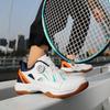 Дышащие бадминтонные туфли с поворотной пряжкой, легкие, дышащие и нескользящие профессиональные теннисные и спортивные туфли