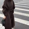 New Double-sided Wool Coat Long Korean Style Loose Casual Woolen Coat