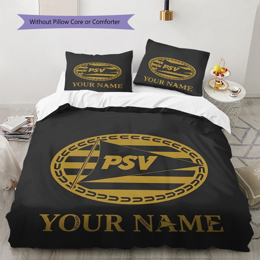 Philips Sport Vereniging Custom Name Pattern Bedding,Quilt Set Quilt Cover Pillowcase Home Birthday Gift(1 * duvet cover + 2 * pillowcase, without cor