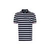 Polo Logo Вышитый Полосатый Короткий Рукав Поло Рубашка Мужская Топы Синий 710909720001