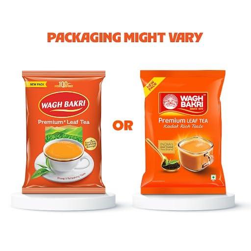 Wagh Bakri Премиальный листовой чай, упаковка 1 кг, для насыщенного аромата, крепкого вкуса и классического опыта черного чая Ассам.