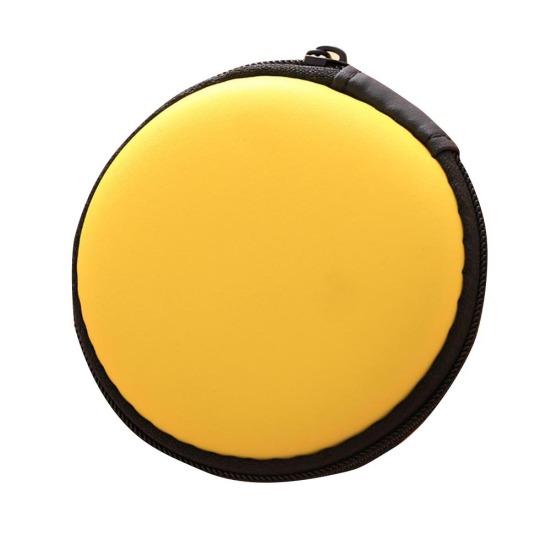 Мини Портативная Круглая Сумка для Хранения Кабеля Наушников, USB-Кабеля для Передачи Данных, Чехол на Молнии