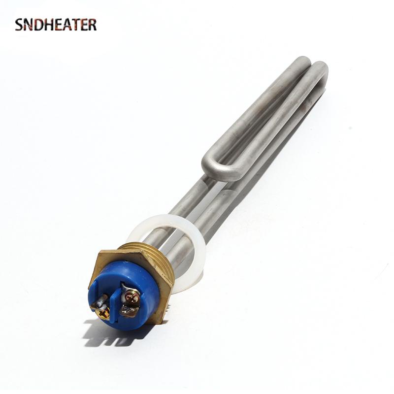 SNDHEATER G1 NPT Медная резьба 110В 220В 380В Погружной элемент нагрева воды 1кВт-6кВт Сложенная трубка Солнечный подводный нагреватель Бойлер