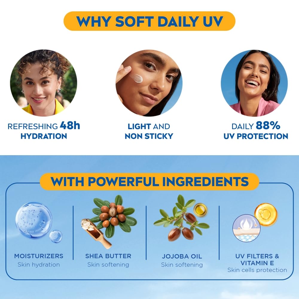 Nivea Мягкий ежедневный увлажняющий крем с защитой от УФ-лучей SPF-15, 200 мл