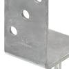Vidaxl Kotwy Do Słupków, 12 Szt., Srebrne, 8X6X30 Cm, Stal