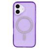 For iPhone 16 Case Compatible with MagSafe 2.0mm PC + TPU Glitter Phone Cover - Purple
