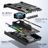 PS5 PS5 Vertical Stand with Cooling Fan 3 Levels Adjustable Wind Speed PlayStation 5 Stand PS5 Controller Edge Charger Charging 2 Devices
