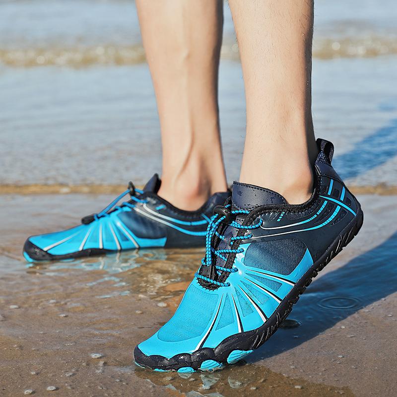 Модные мужские и женские босоножки для воды, пляжная обувь, быстросохнущие походные повседневные спортивные сандалии, легкие мягкие уличные кроссовки для поездов, пара 46