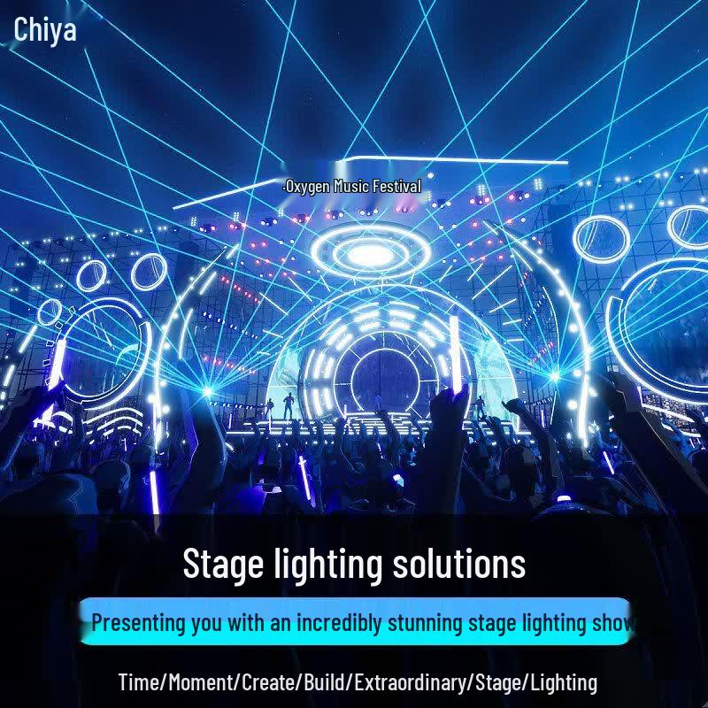 Chiya IP66 Перезаряжаемый комплект сценического освещения