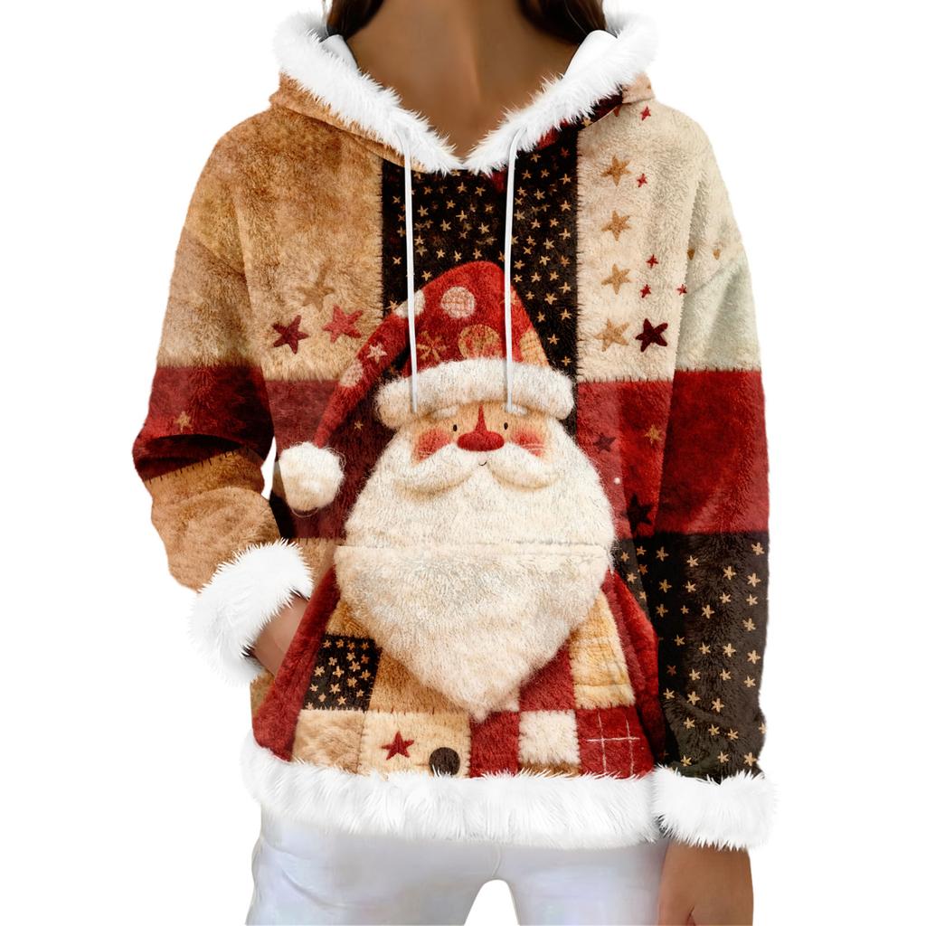 Толстовки для женщин оверсайз зимние плюшевые милые свитшоты пуловер модная осенне-зимняя одежда