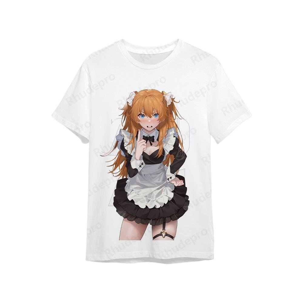 Genesis Evangelion Streetwear Мужская футболка Одежда Мода Y2k Футболка Мужская одежда Хип-хоп Оверсайз Тренд