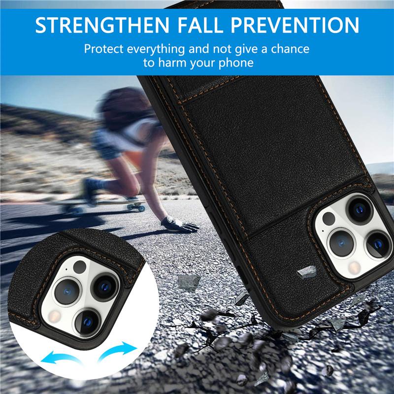 Кожаный чехол-кошелек для телефона с картой для iPhone 14 13 Pro 12 11 XS Max XR X SE 2022 8 7 Plus для Samsung Galaxy S23 Ultra S22 S21 A54 A14 откидная крышка-подставка