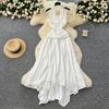 Summer Women Sexy Strapless Holiday Beach Long Maxi Fairy Dresses