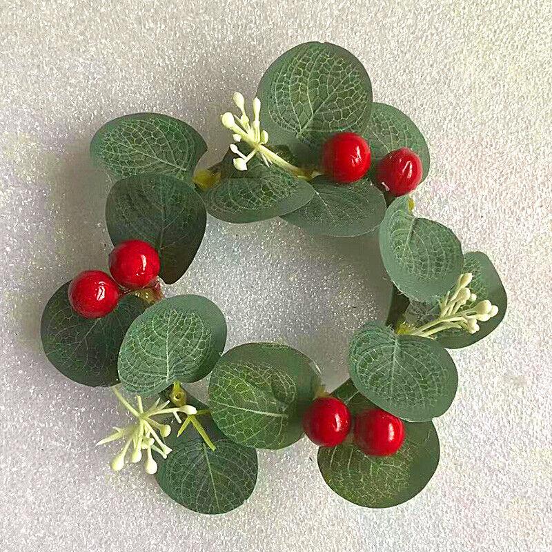 Christmas Window Berry Pine Small Wreath Hanging Decorations XMAS Home Garland