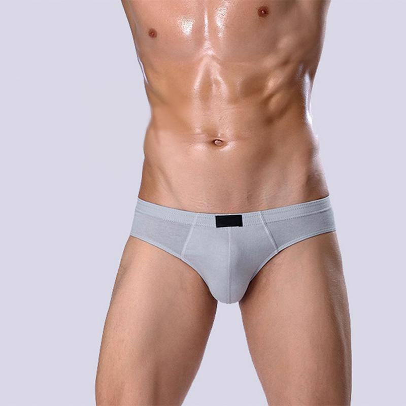Мужские трусы из чистого хлопка, однотонное нижнее белье, молодежное нижнее белье для мальчиков