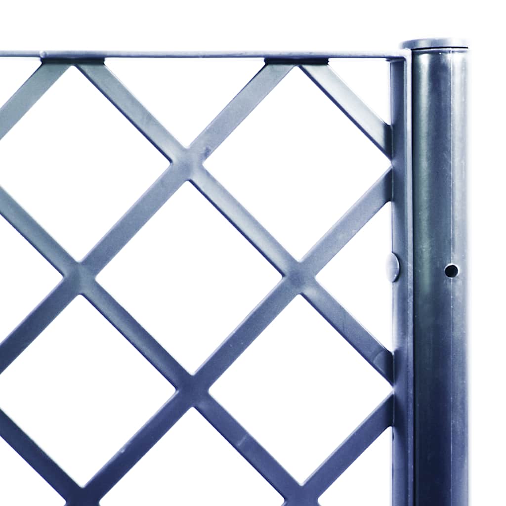 Planter with Trellis Blue Gray 160 x 40 x 142 cm PP