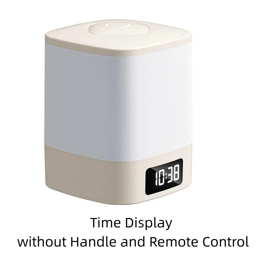 Диммируемый Свет Часы Ночник Портативная Настольная Лампа Сенсорный Светодиодный Ночник Подсветка для Шкафа