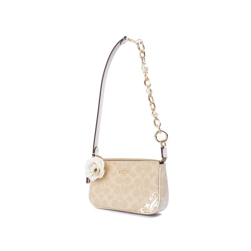 Coach Сумка [Сумка на заказ] Nolita 19 Iduo Ручная роспись Граффити Модная Классическая Мода Простая Пресбиопия Молния Покрытие Камелия Напоминает Золотой