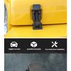 JIDIXIAN A Pair Black Car Engine Hood Latch Catch Lock Cover for Jeep Wrangler TJ 1997-2006 ABS Car Exterior Accessories