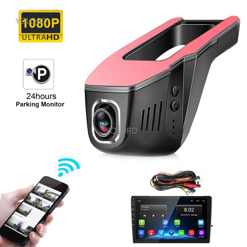 Двойной передний видеорегистратор ACC 1080P WIFI CAR DVR Скрытый видеорегистратор для Android-мультимедийного проигрывателя с большим экраном навигации