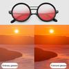 Солнцезащитные очки с регулируемой тонировкой для мужчин и женщин, защита от УФ-лучей, круглые поляризационные очки, ретро круглые очки с градиентными линзами