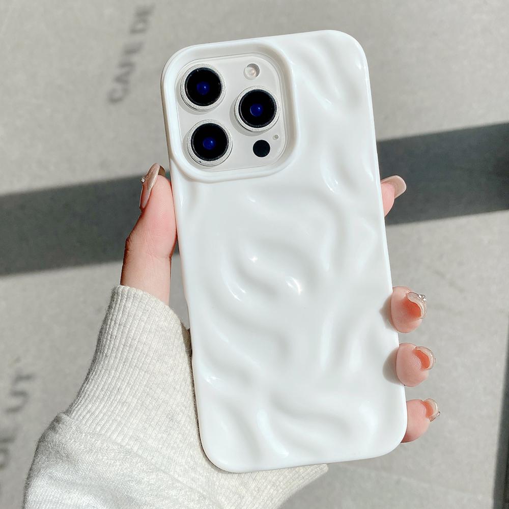 Милый Чехол Конфетного Цвета Глянцевый Силиконовый Мягкий Чехол Для iPhone 16 15 14 Plus 13 12 11 Pro Max Противоскользящие Полоски Чехол Ударопрочный Корпус