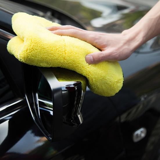 Car Wash Cloth Thickened Ultra Soft Dual Color Water Absorption Microfiber Waxing Towel for Automobile