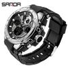 New Product SANDA Electronic Watch Multi-function Luminous Waterproof Cool Skull Men's Watch Fashion Trend Watch
