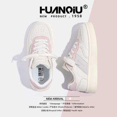 Глобальные туфли на толстой подошве ZHQ68130 новые популярные весенние туфли женские универсальные маленькие белые туфли повседневные кеды