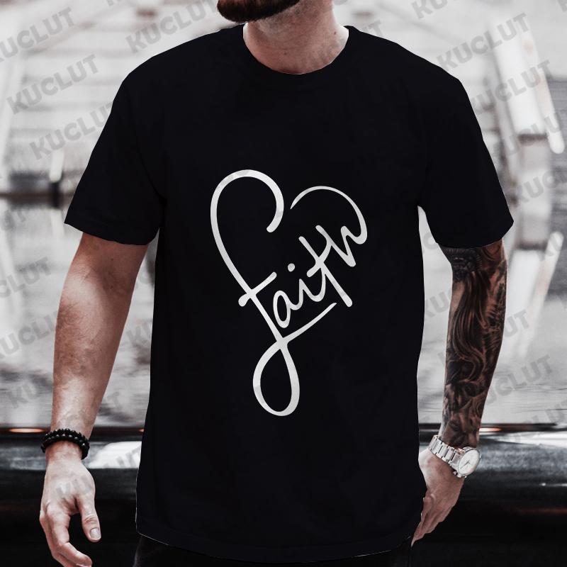 Short Sleeve Clothes Men Clothing 3D Printed Men's T-shirt Fashion Trend Faith Graphic Summer Fashion Tshirts Casual Top for Men