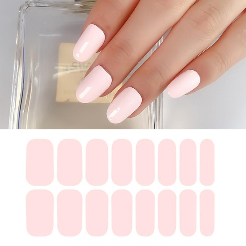 Nail Strips Solid Color Nail Strips Full Nail Wraps Nail Stickers Self Adhesive Nail Art Decal French Nail Sticker