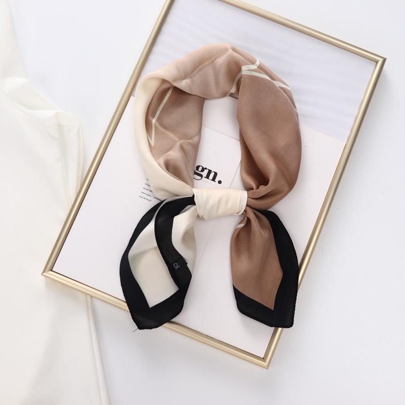 Женский универсальный шелковый квадратный шарф – летняя японская и корейская мода