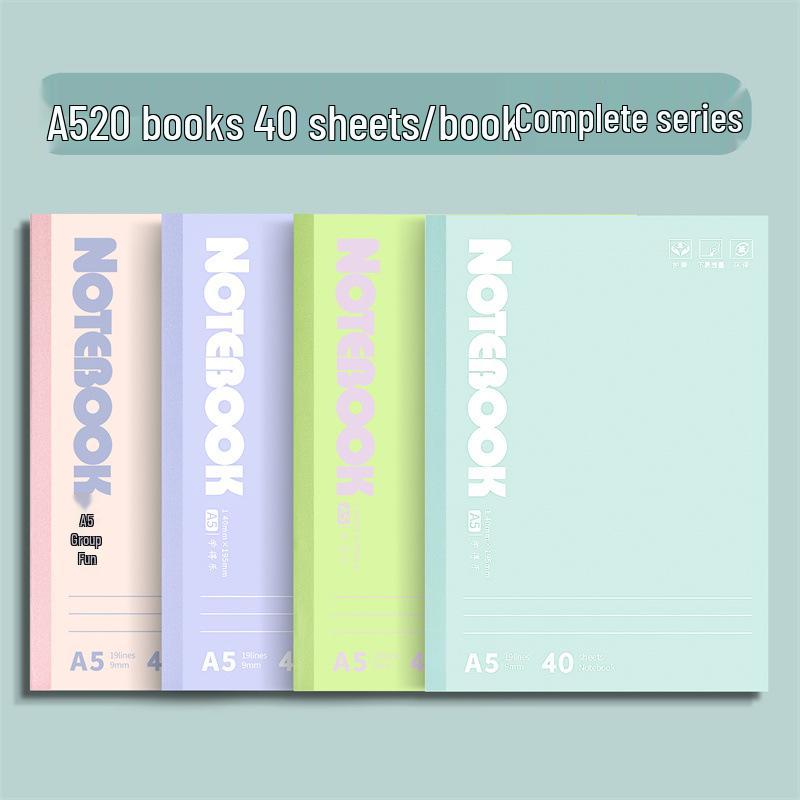 Яркий блокнот в стиле Color Block формата A5/B5 - Идеально для студентов, Мягкая обложка, Не просвечивает, Гладкое письмо