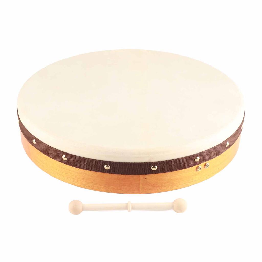 Hand Drum 18 Inch Super Sized Sturdy Durable Irish Sheepskin Beat Music Playing Instrument