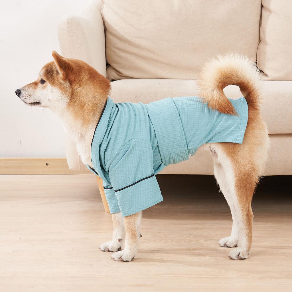 Dog Bath Robe Pajamas Pet Spa Drying Robes Sleepwear for Small Medium Large Dogs