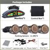 Профессиональный комплект передних датчиков парковки Авто Приставка Парктроник Помощник Система Зуммер Сигнализация Громкость Не Резервный Радар