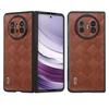 For Huawei Mate X5 Case Grid Texture Leather Coated PC Phone Cover