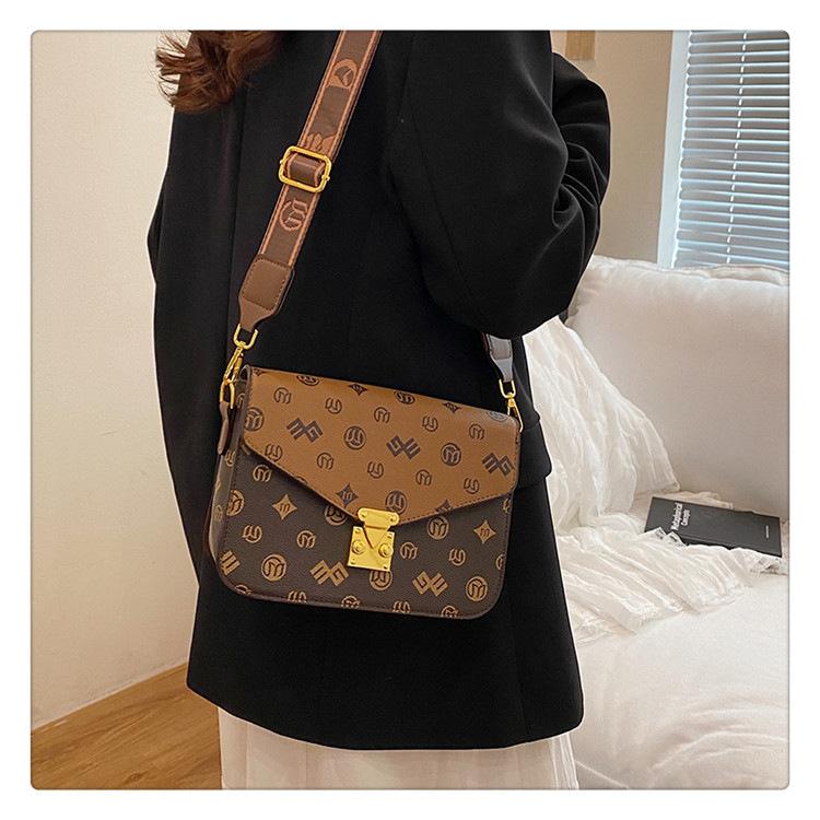 2025 New Luxury Fashion Printed Women's One Shoulder Handheld Bag Hot Sale Small Square Bag Versatile High Quality Crossbody Bag