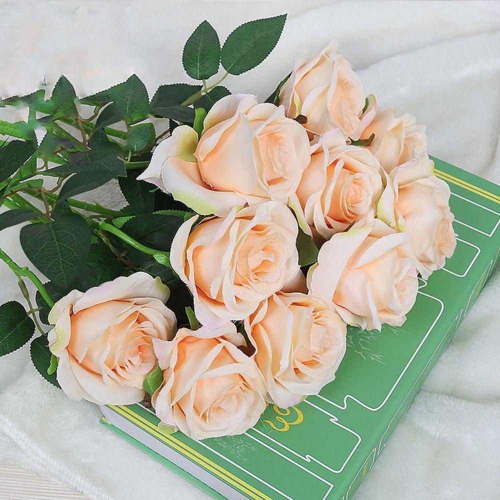 DIY Party Decoration Simulated Rose 5 Colors Small Rose New Wedding Fake Flowers  Home Decor