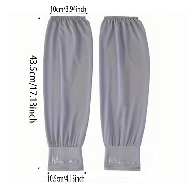 Мужские свободные рукава из ледяного шелка, охлаждающие нарукавники - Дышащие, быстросохнущие рукава для защиты от УФ-лучей для занятий спортом на открытом воздухе