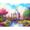 DIY 5D Diamond Embroidery Beautiful Rainbow Castle Needlework Diy Diamond Painting Mosaic Home Decor Gifts