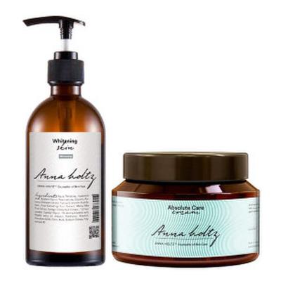 Женский Девушки Отбеливание Кожи 300мл Абсолютная Эластичность Крем 420г Набор из 2 Типов Отбеливание Улучшение Морщин Функциональная Косметика