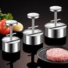 Ручной пресс для котлет из гамбургерного мяса Пищевой из нержавеющей стали Пресс для бургеров Круглый Пресс для гамбургерных котлет Сделай сам Мясной пельмень Кухонные аксессуары