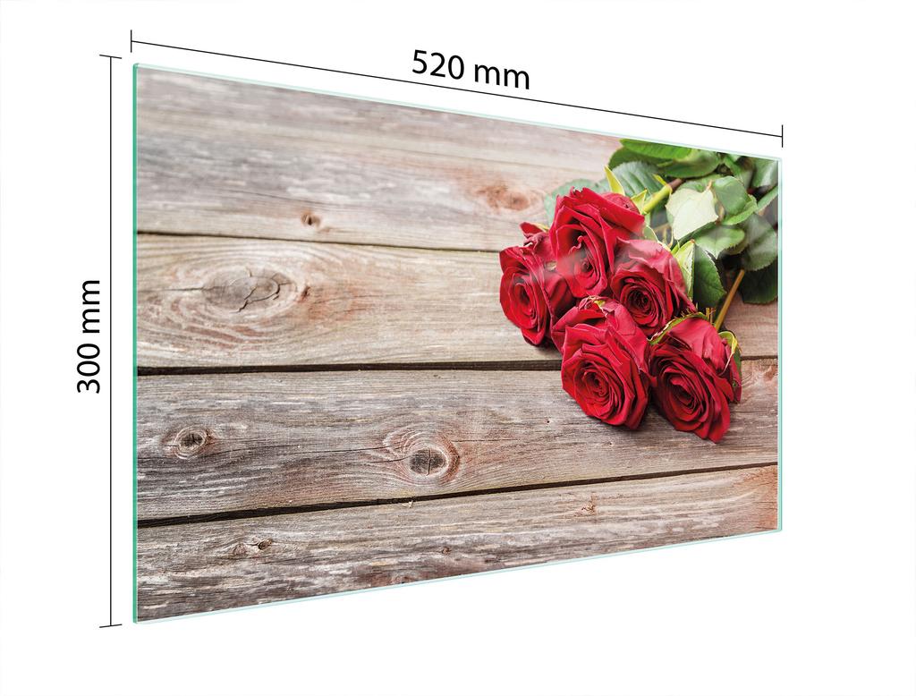 SZKLANA DESKA DO KROJENIA 52x30 RÓŻE