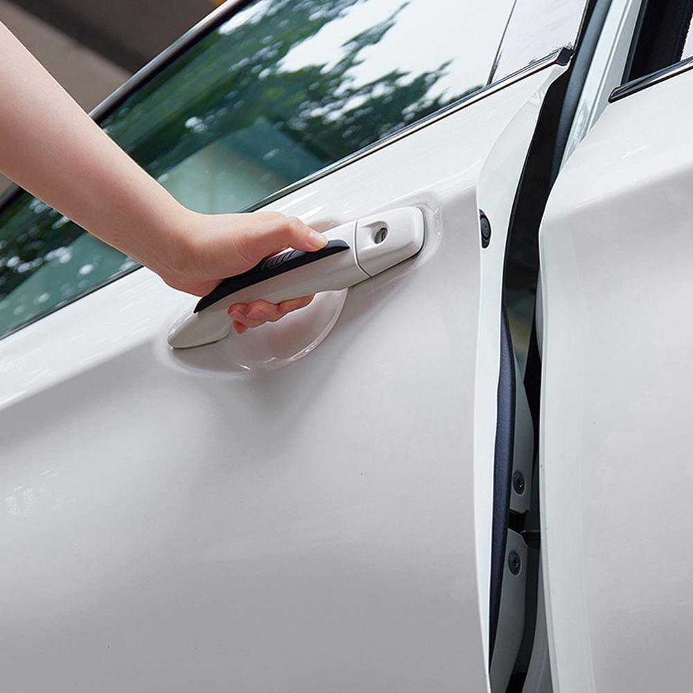 6 шт. универсальные светящиеся защитные полоски для края двери автомобиля, защита для бампера, защита зеркала заднего вида