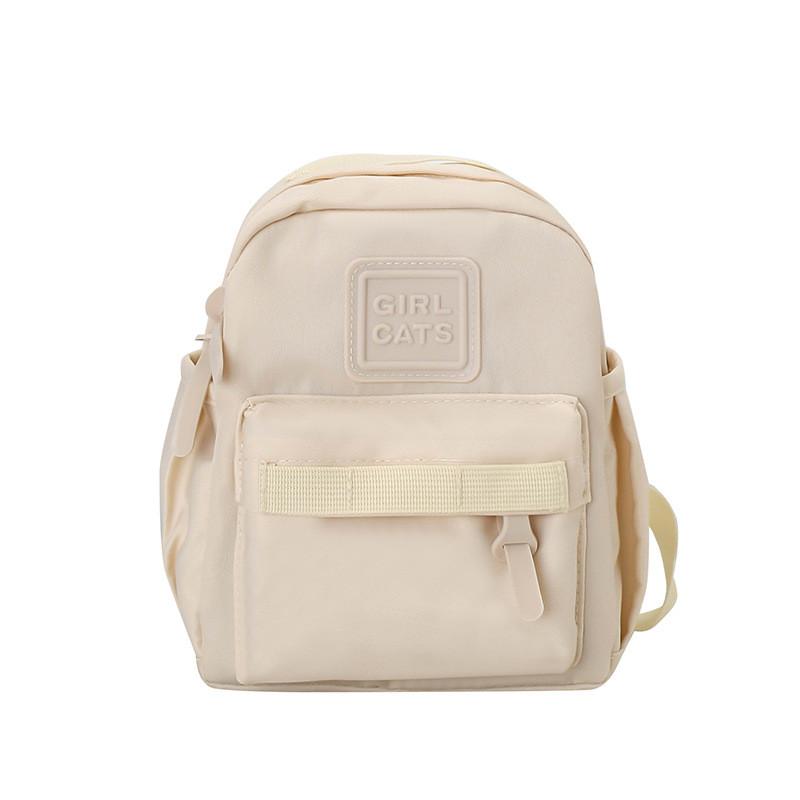 Playful Solid Color Toddler Backpack Ergonomic Shoulder Straps Preschool Essentials Durable Nylon Daycare Accessories