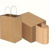 10/30pcs Shopping Bags Kraft Paper Gift Candy Bag Hand-held Paper Bags Wedding Party Decor Gifts Grocery Craft Packaging Bulk